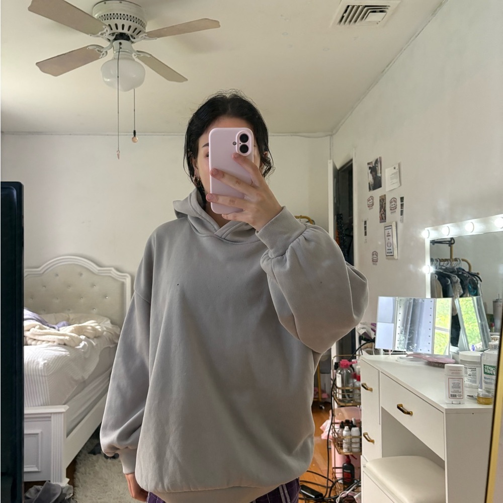 Gray Women's Hoodie Sweater